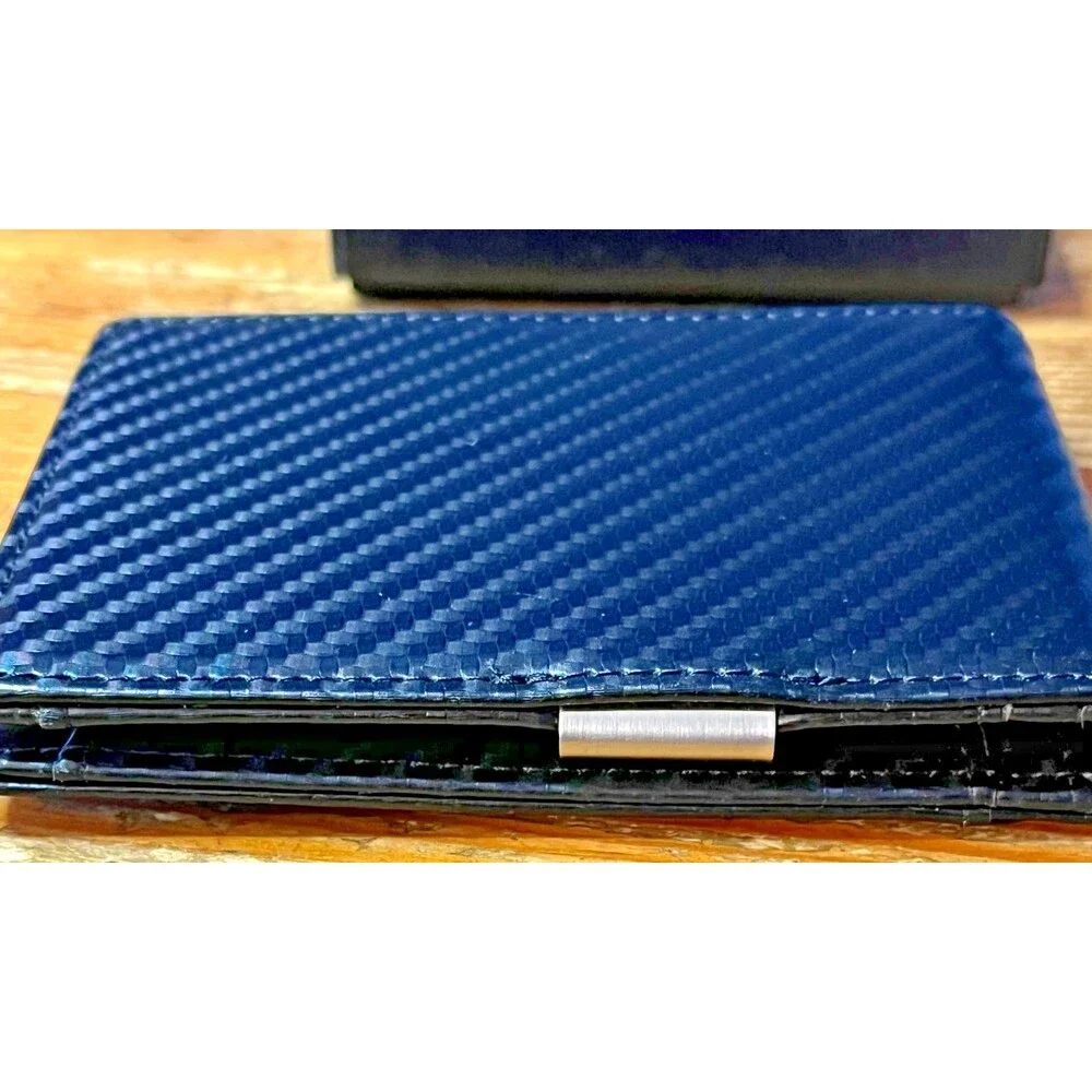 TRAVANDO Mens Slim Wallet with Money Clip Bifold New in Box
